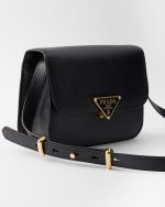 Saffiano Leather Flap Shoulder Bag - Image 2